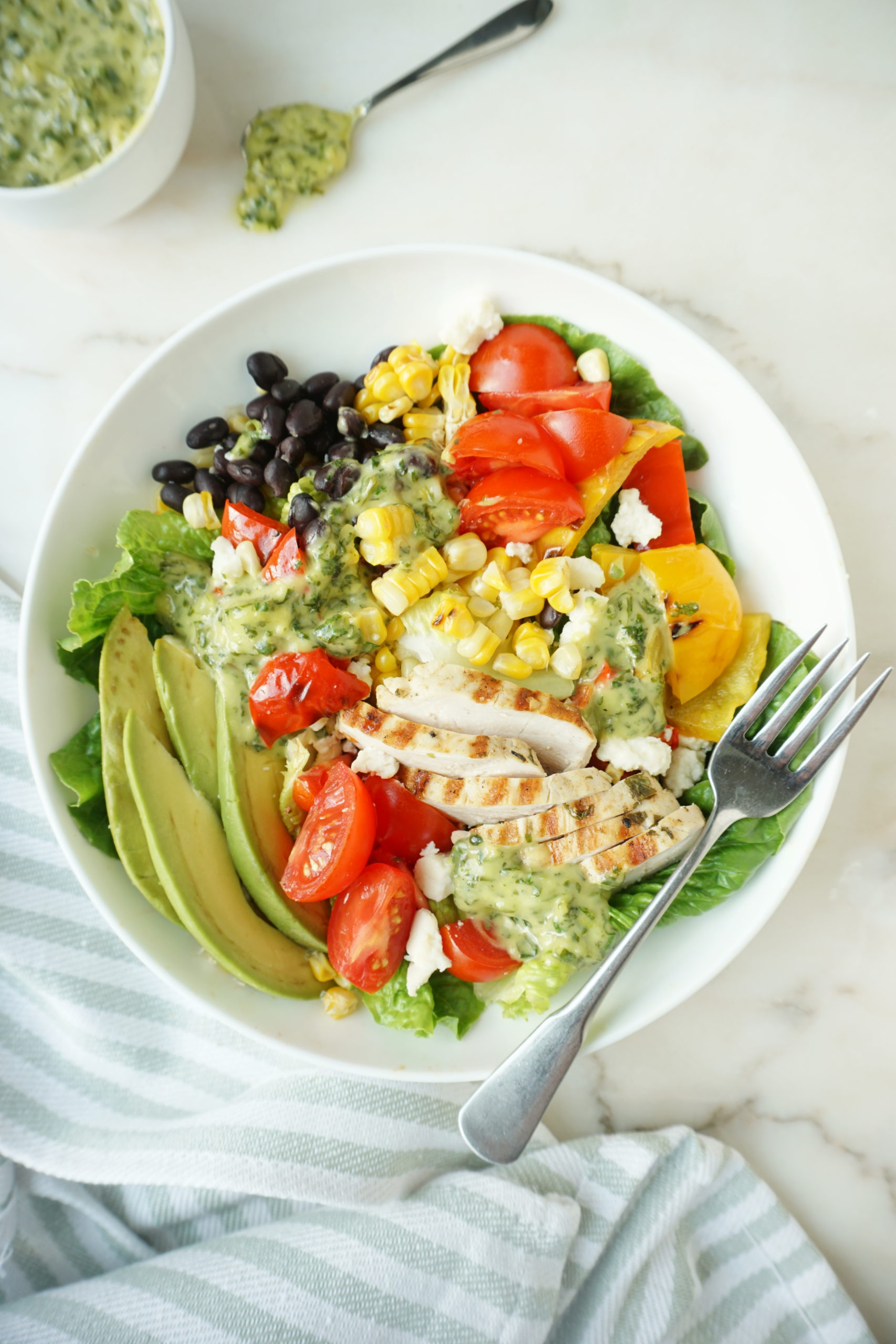 Southwest Grilled Chicken Salad Feedmeguideme 7742